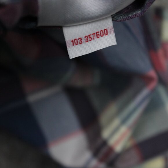 GANT Rugger Shirt Mens Large Red/Blue Plaid E-Z Fit Cotton Long Sleeve Button - Picture 12 of 16